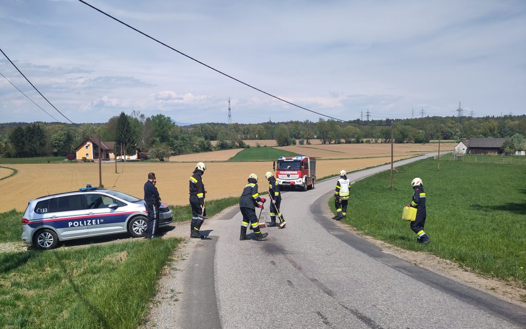 Ölbindearbeiten am 19. April